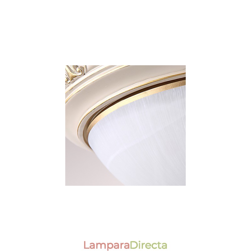 Lámpara de techo de cristal tradicional clásica de resina