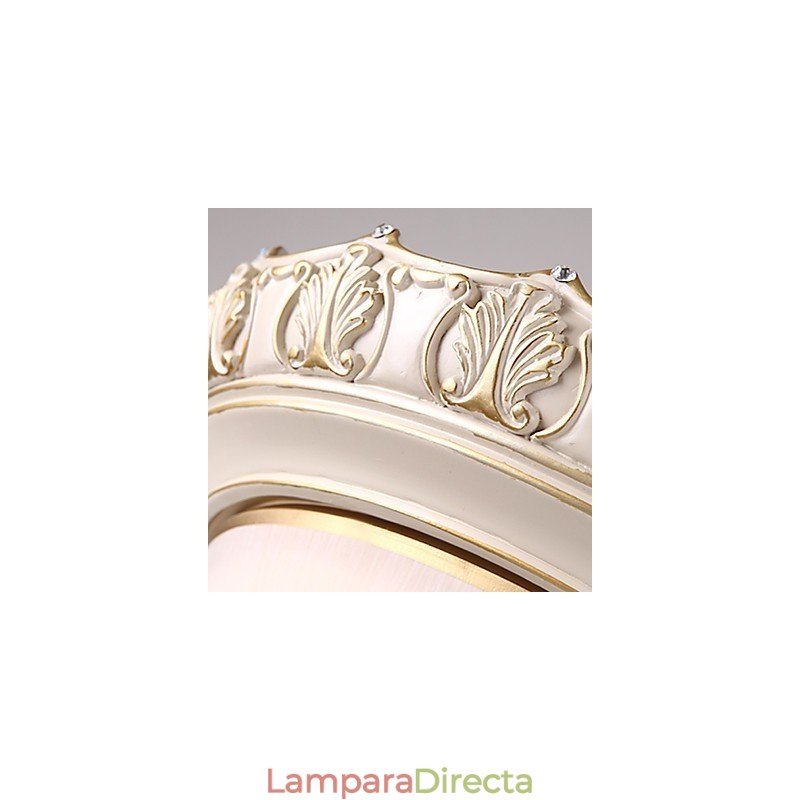 Lámpara de techo de cristal tradicional clásica de resina