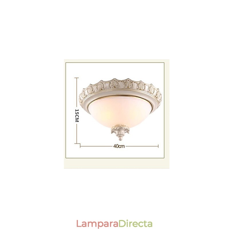 Lámpara de techo de cristal tradicional clásica de resina