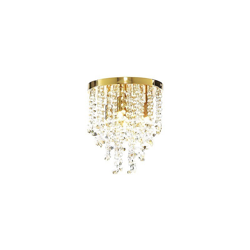 Lámpara de cristal moderna semiempotrada con 4 luces (base G9)