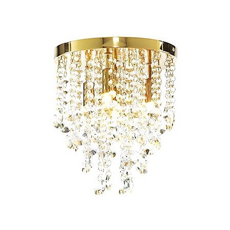 Lámpara de cristal moderna semiempotrada con 4 luces (base G9) Lámpara de cristal moderna semiempotrada con 4 luces (base G9)