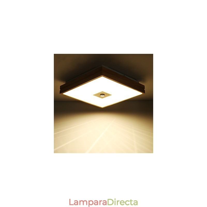 Cuadro moderno contemporáneo de estilo mini, de madera y bambú, montaje empotrado