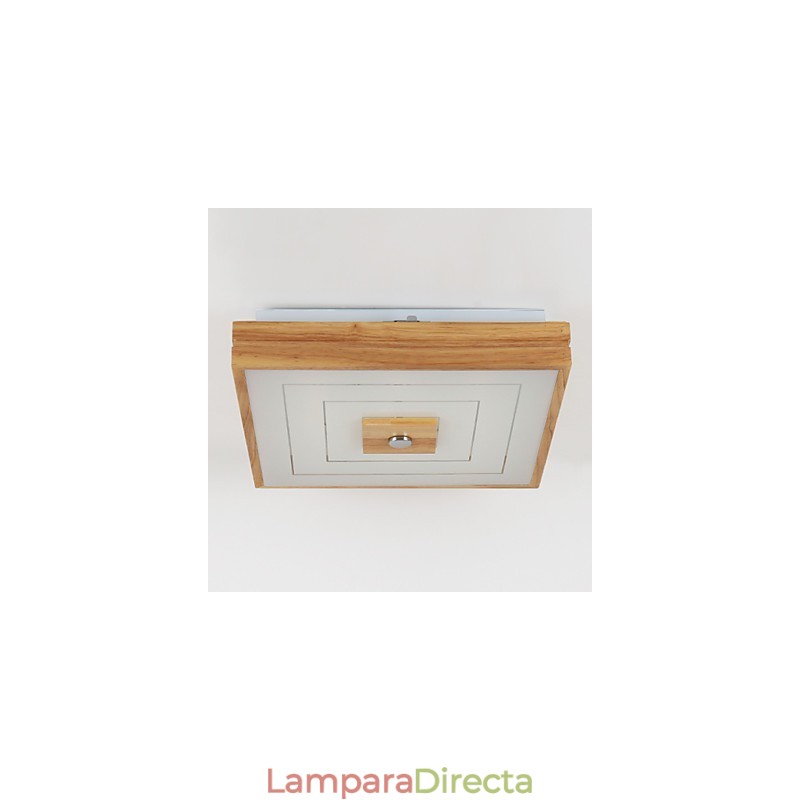 Cuadro moderno contemporáneo de estilo mini, de madera y bambú, montaje empotrado