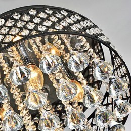 Lámpara empotrada de metal con pintura de cristal clásica tradicional