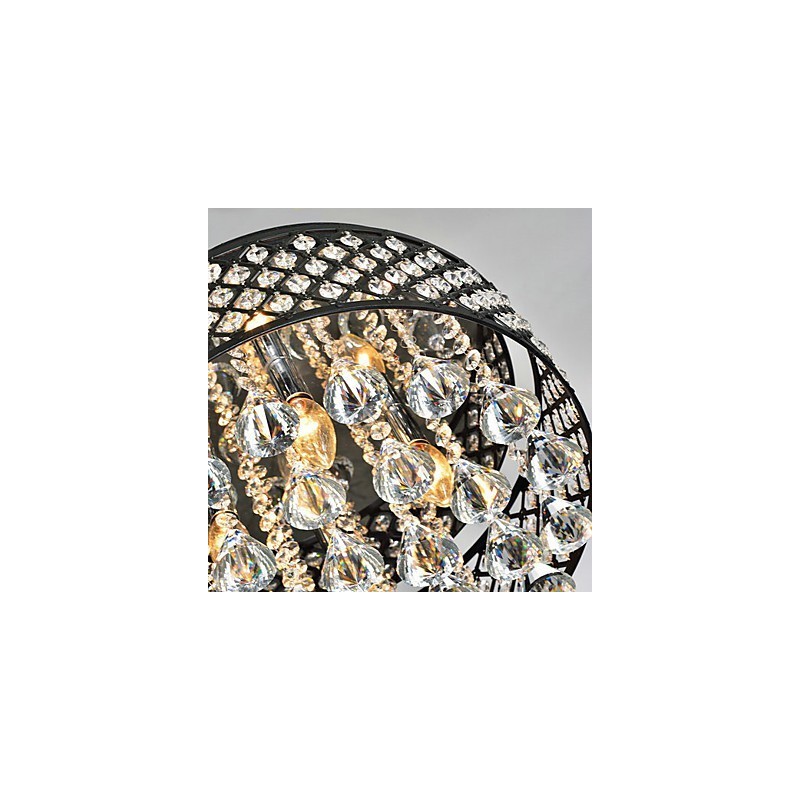 Lámpara empotrada de metal con pintura de cristal clásica tradicional