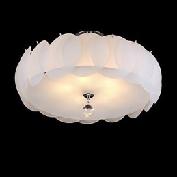 Lámpara colgante moderna de cristal de 5 luces