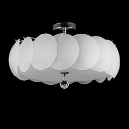 Lámpara colgante moderna de cristal de 5 luces