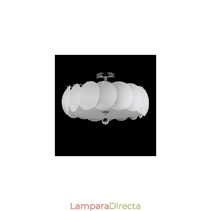 Lámpara colgante moderna de cristal de 5 luces