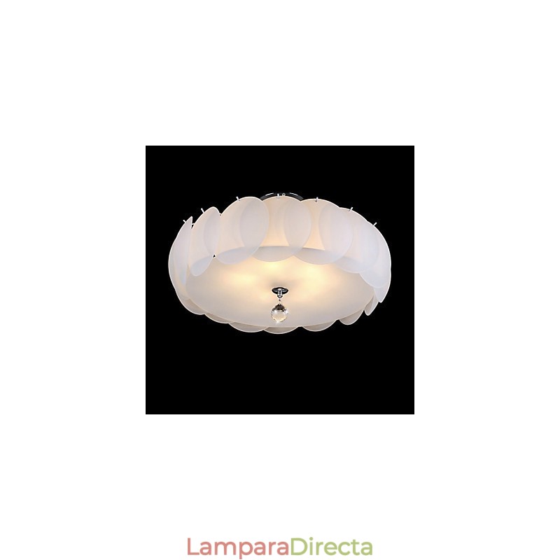Lámpara colgante moderna de cristal de 5 luces