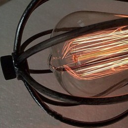 Lámpara empotrada de metal con pintura estilo mini vintage