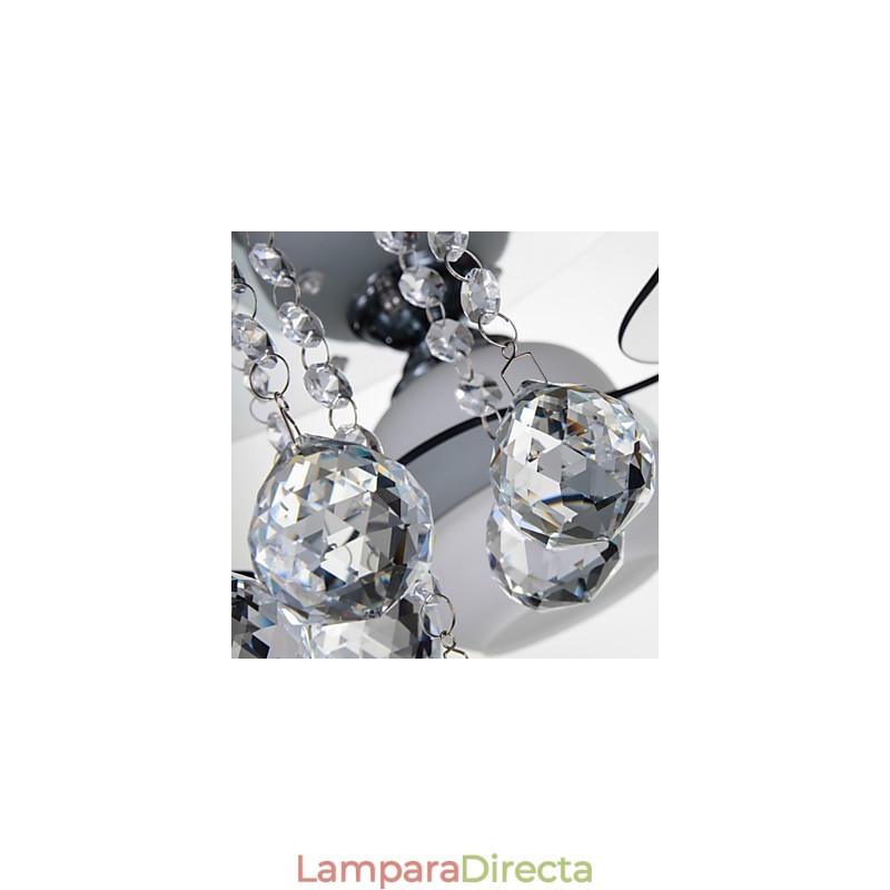 Lámpara empotrada moderna contemporánea de 3 luces con control remoto en tonos rojos y azules