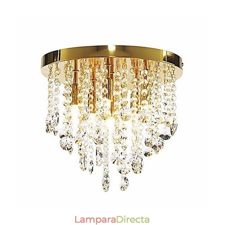 Lámpara semiempotrada moderna de cristal con 6 luces (base G9) Lámpara semiempotrada moderna de cristal con 6 luces (base G9)