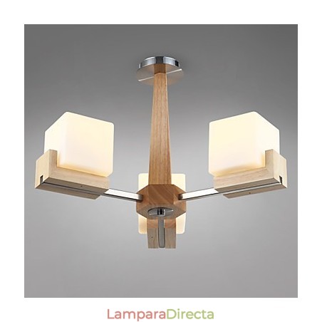 Lámpara empotrada estilo mini moderna contemporánea de madera Lámpara empotrada estilo mini moderna contemporánea de madera