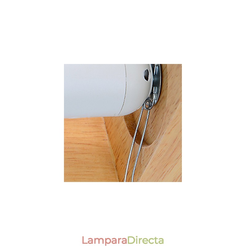Lámpara empotrada estilo mini moderna contemporánea de madera