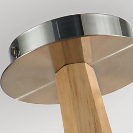 Lámpara empotrada estilo mini moderna contemporánea de madera