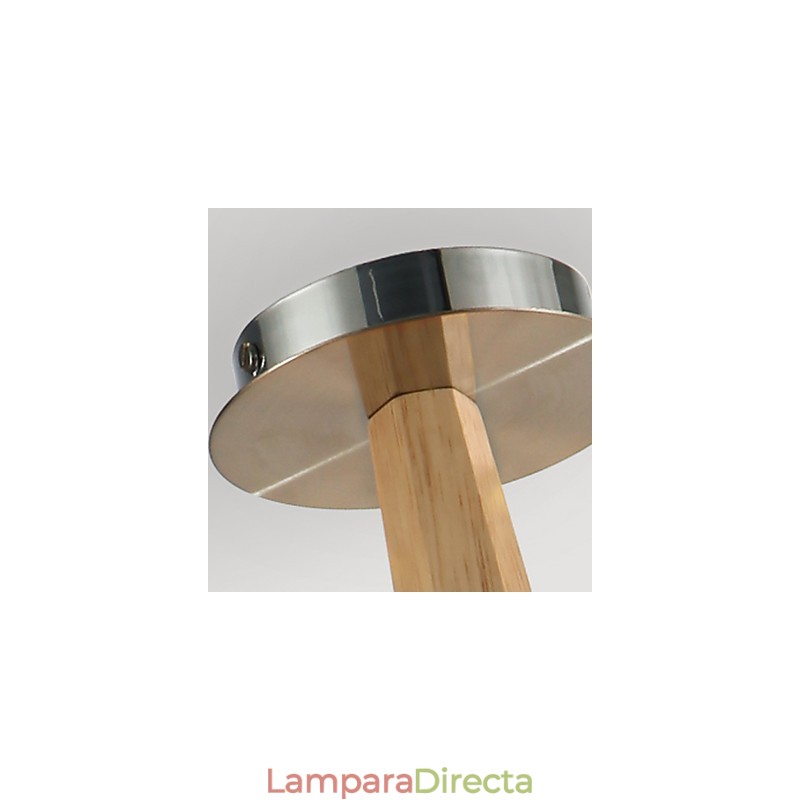 Lámpara empotrada estilo mini moderna contemporánea de madera