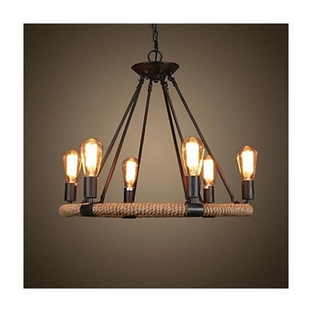 Lámpara colgante de metal con pintura vintage, estilo rústico, clásico, tradicional, estilo campestre, retro Lámpara colgante de metal con pintura vintage, estilo rústico, clásico, tradicional, estilo campestre, retro