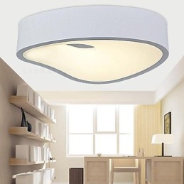 Lámparas colgantes 1 luz modernas de metal blanco y acrílico