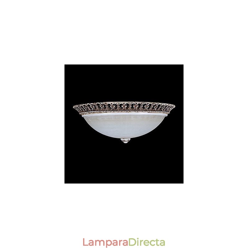 Lámpara de techo de color marrón oscuro con diseño de resina de vidrio tallado, estilo clásico europeo