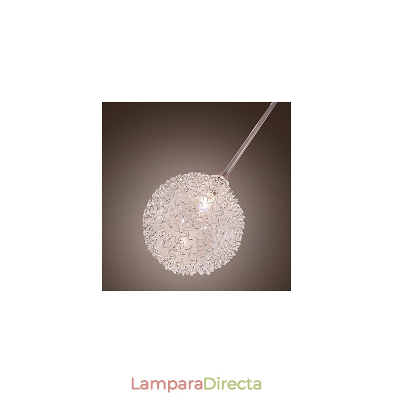 Lámpara empotrada de hierro G4 de 12 luces con pantallas de aluminio