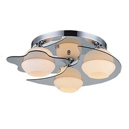 Lámpara de techo moderna empotrada de 3 luces de metal contemporáneo