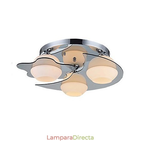 Lámpara de techo moderna empotrada de 3 luces de metal contemporáneo Lámpara de techo moderna empotrada de 3 luces de metal contemporáneo