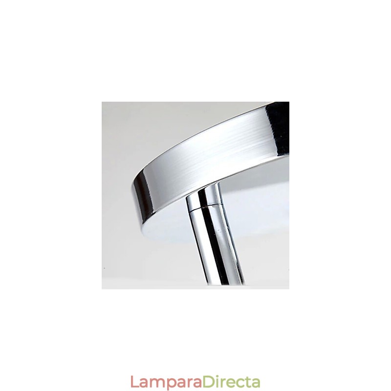 Lámpara de techo moderna contemporánea de 3 luces de metal con montaje empotrado