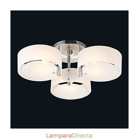 Lámpara de techo moderna contemporánea de 3 luces de metal con montaje empotrado Lámpara de techo moderna contemporánea de 3 luces de metal con montaje empotrado