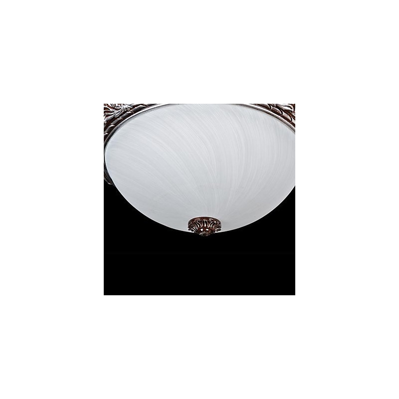 Lámpara de techo de cristal, resina, talla plateada, estilo retro europeo clásico.
