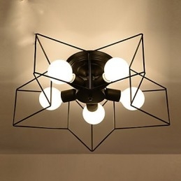 Lámpara de techo moderna personalizada con iluminación de estrella de cinco puntas para vivienda infantil