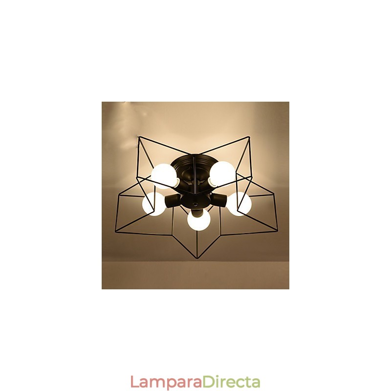 Lámpara de techo moderna personalizada con iluminación de estrella de cinco puntas para vivienda infantil