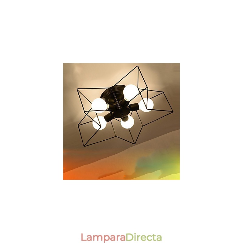 Lámpara de techo moderna personalizada con iluminación de estrella de cinco puntas para vivienda infantil