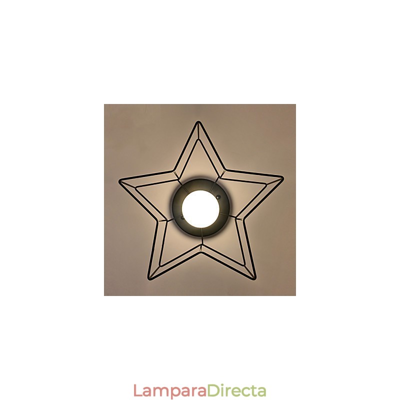 Lámpara de techo moderna personalizada con iluminación de estrella de cinco puntas para vivienda infantil