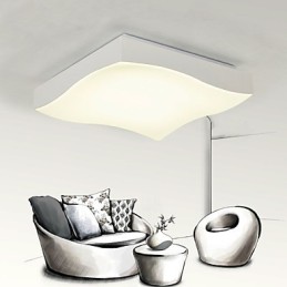 Lámpara de techo 1 luz moderna sencilla artística