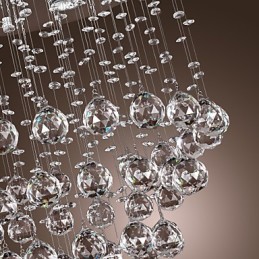 Lámpara de araña de cristal con diseño de 5 luces (cristal K9)