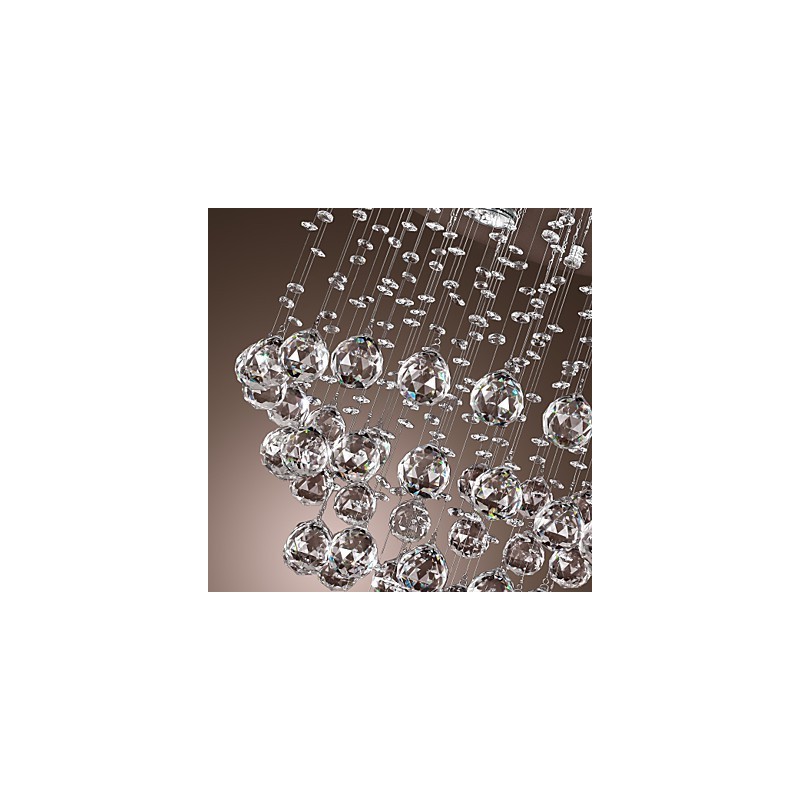 Lámpara de araña de cristal con diseño de 5 luces (cristal K9)