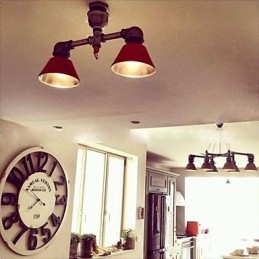 Focos de metal estilo country vintage