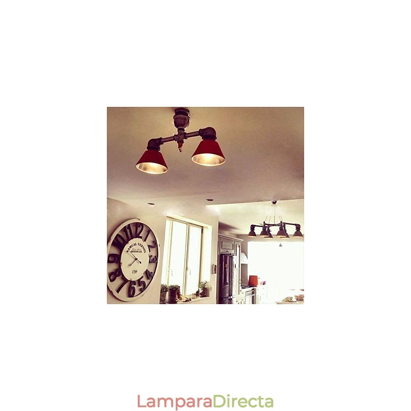 Focos de metal estilo country vintage