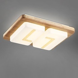 Lámpara empotrada estilo mini moderna contemporánea de madera