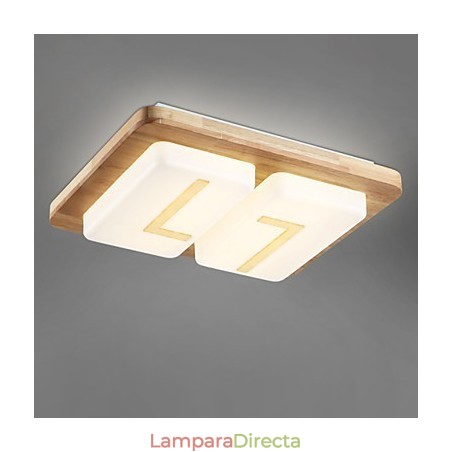 Lámpara empotrada estilo mini moderna contemporánea de madera Lámpara empotrada estilo mini moderna contemporánea de madera