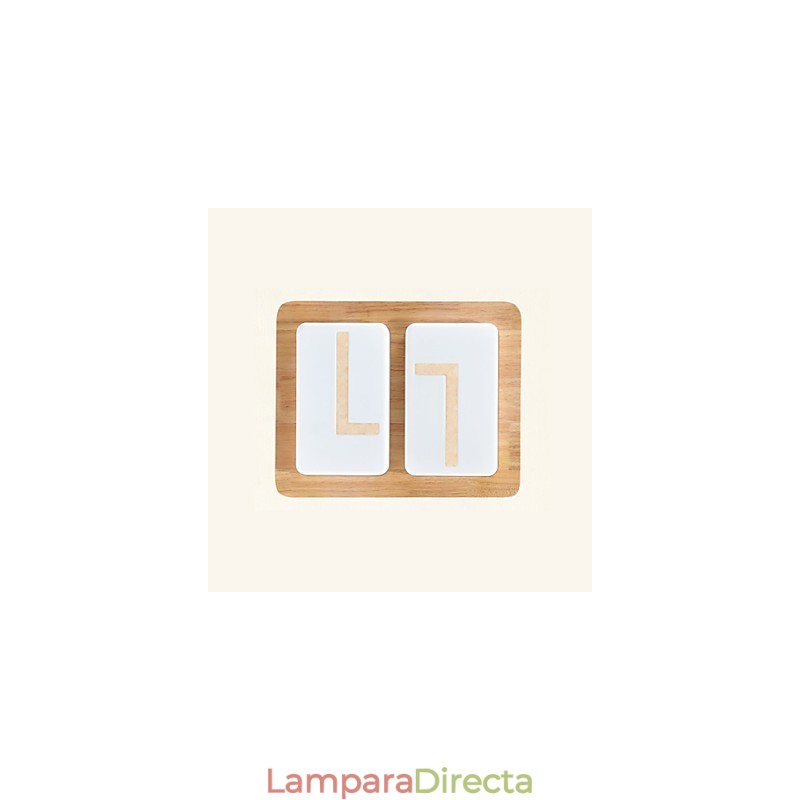 Lámpara empotrada estilo mini moderna contemporánea de madera