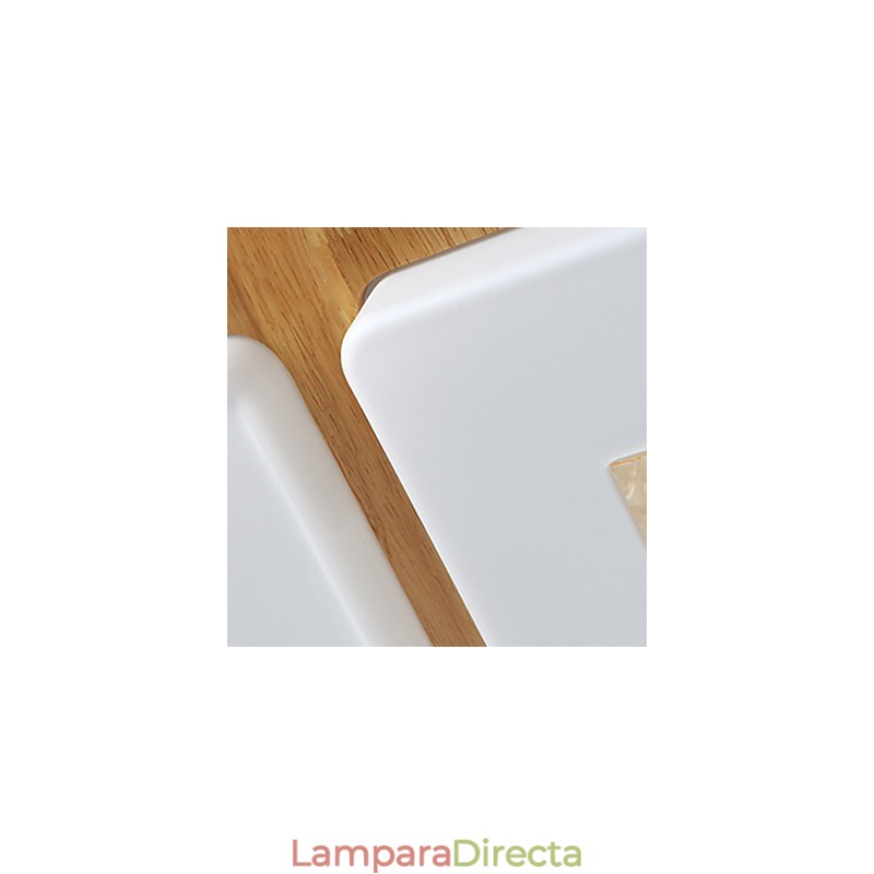 Lámpara empotrada estilo mini moderna contemporánea de madera