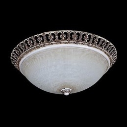 Lámpara de techo de color marrón oscuro con diseño de resina de vidrio tallado, estilo clásico europeo