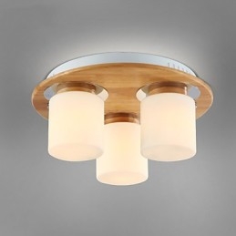 Lámparas de techo modernas de madera originales de alto brillo estilo rústico