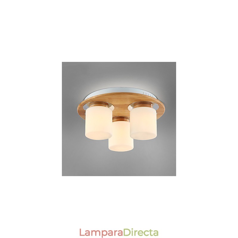Lámparas de techo modernas de madera originales de alto brillo estilo rústico