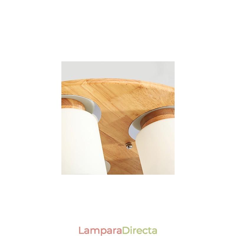 Lámparas de techo modernas de madera originales de alto brillo estilo rústico