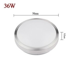 Lámpara de techo empotrada redonda, sencilla y moderna, diámetro 50 cm.