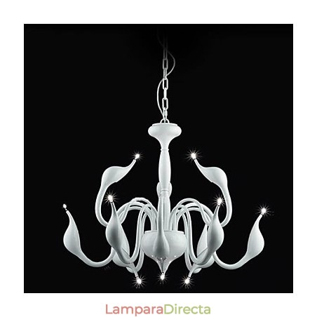 Lámpara colgante de araña de metal con pintura contemporánea moderna Lámpara colgante de araña de metal con pintura contemporánea moderna