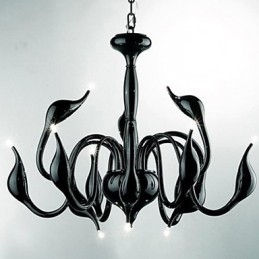 Lámpara colgante de araña de metal con pintura contemporánea moderna