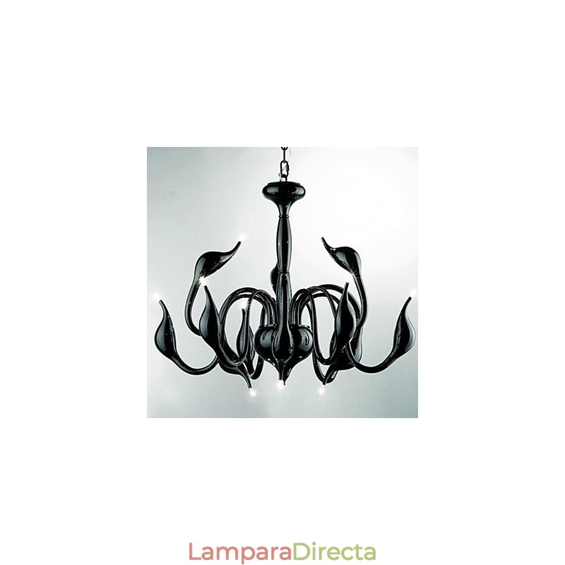 Lámpara colgante de araña de metal con pintura contemporánea moderna